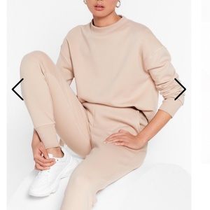 Nasty Gal “Take a Breath” Sweater and Joggers Set